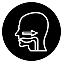 Swallowing reflex icon
