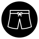 Swim shorts Black Filled icon