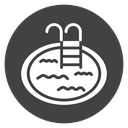 Swimming Pool Black Filled icon