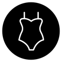 Swimsuit Black Filled icon
