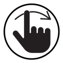 Swipe right icon