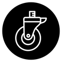 Swivel caster icon