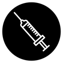 Syringe injection icon
