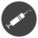 Syringe Black Filled icon