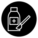 Syrup medicine bottle icon