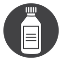 Syrup medicine bottle Black Filled icon