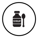Syrup medicine bottle icon