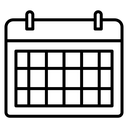 Table calendar icon