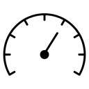 Tachometer Black Filled icon