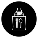 Takeaway Food Bag icon