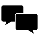 Talk bubble speech icon