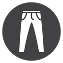 Tapered Pocket Pants Black Filled icon
