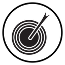 Target Black Filled icon