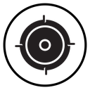 Target, aim, focus icon