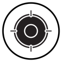 Target, aim, focus icon