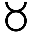 Taurus sign icon