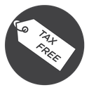 Tax free icon