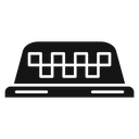 Taxi lamp Black Filled icon