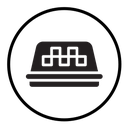 Taxi lamp icon