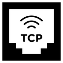 TCP Black Filled icon