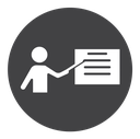 Teaching Black Filled icon