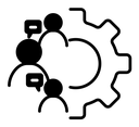 Teamwork Vector Line icon
