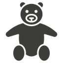 Teddy bear 3 icon