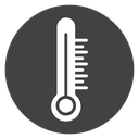 Temperature Black Filled icon