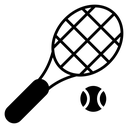 Tennis Black Filled icon