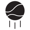 Tennis ball icon