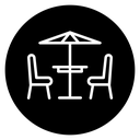 Terrace cafe icon