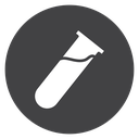 Test Tube Black Filled icon