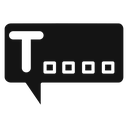 Text box Black Filled icon