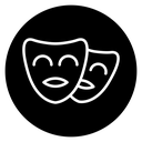 Theater masks 2 icon