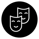 Theater masks icon