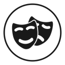 Theater masks icon