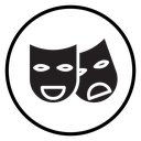 Theatrical mask icon