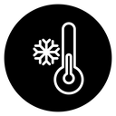 Thermometer cold icon