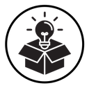 Think out of box idea icon