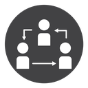 Third party Black Filled icon