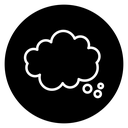 Thought bubble 2 icon