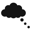 Thought bubble 4 icon
