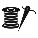 Thread needle icon