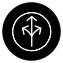 Three directions icon