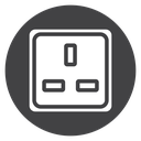 Three-Pin Wall Socket icon
