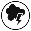 Thunder lightning icon