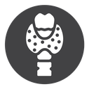 Thyroid Black Filled icon