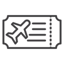 Ticket airline icon