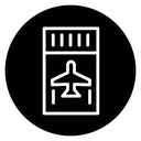 Ticket airline icon