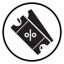 Ticket stub icon